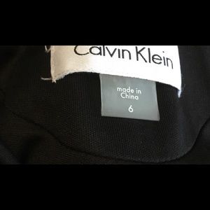 Calvin Klein Draped-Back Sequined Gown